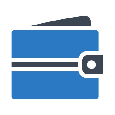 Beyaz arka plan üzerinde izole cüzdan vektör