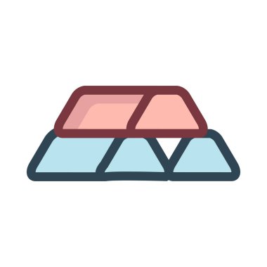 piramit simgesi vektör çizimi 