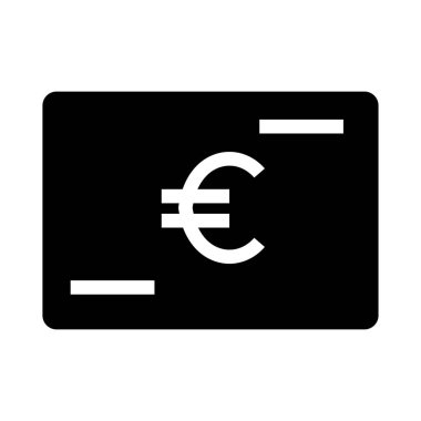 Euro simgesi vektör çizim 