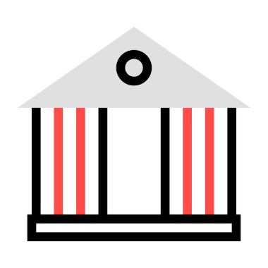 Banka web simge vektör çizim