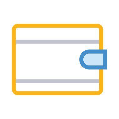 cüzdan ikonu vektör illüstrasyonu 