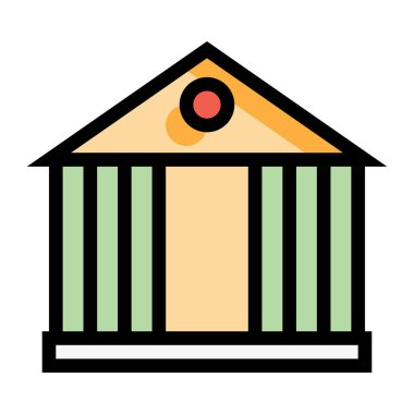 Banka web simge vektör çizim