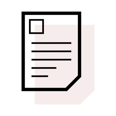 belge simgesi vektör illüstrasyonu 