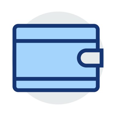 cüzdan ikonu vektör illüstrasyonu 