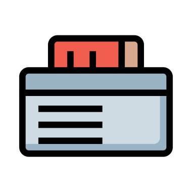 kart simge vektör çizim 