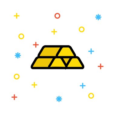 piramit simgesi vektör çizimi 