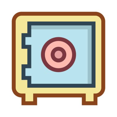 güvenli simge vektör illüstrasyonu 