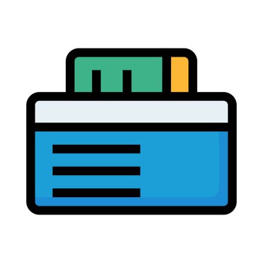 kart simge vektör çizim 