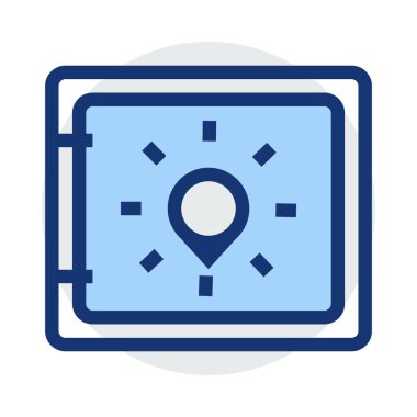 güvenli simge vektör illüstrasyonu 