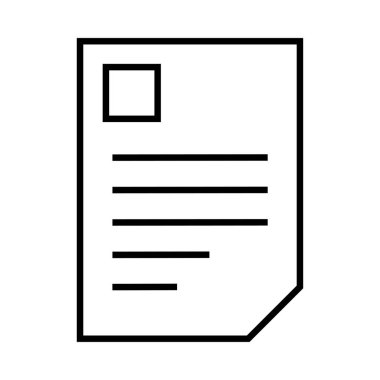 belge simgesi vektör illüstrasyonu 