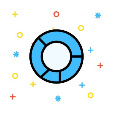 yaşam şamandırası vektör illüstrasyonu 