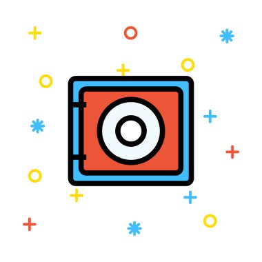 güvenli simge vektör illüstrasyonu 