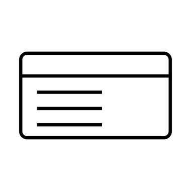 kart simge vektör çizim 