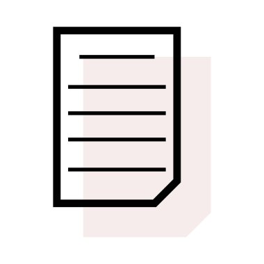 belge simgesi vektör illüstrasyonu 