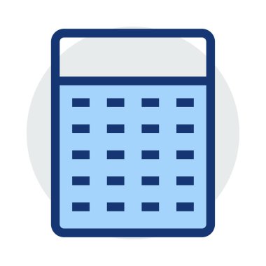 hesap makinesi simgesi vektör illüstrasyonu 