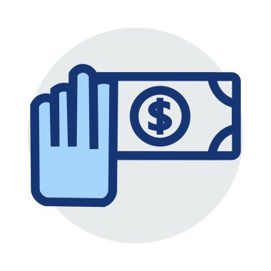 Dolar simgesi vektör illüstrasyonu 