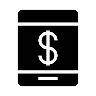 Dolar simgesi vektör illüstrasyonu 