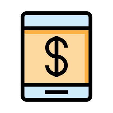 para simgesi vektör illüstrasyonu 