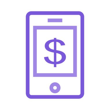 Web geliştirme için mobil tasarım simgesi. Vektör çizim