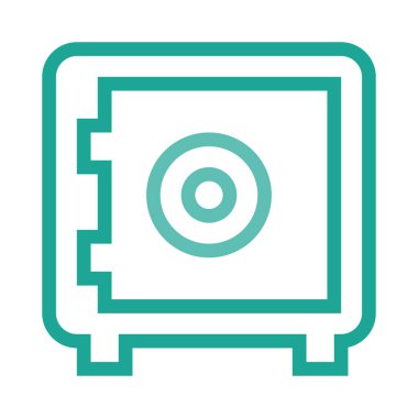 güvenli simge vektör illüstrasyonu 