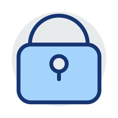 ikon vektör illüstrasyonunu kilitle 