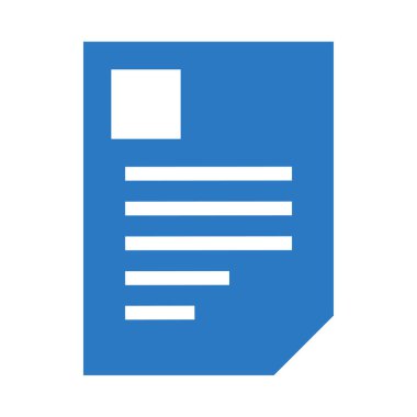 belge simgesi vektör illüstrasyonu 