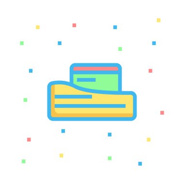 kart simge vektör çizim 