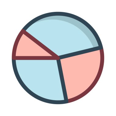 Diyagram simgesi vektör illüstrasyonu 