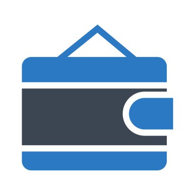 cüzdan web simgesi, vektör illüstrasyonu 