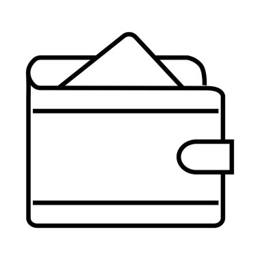 cüzdan ikonu vektör illüstrasyonu 