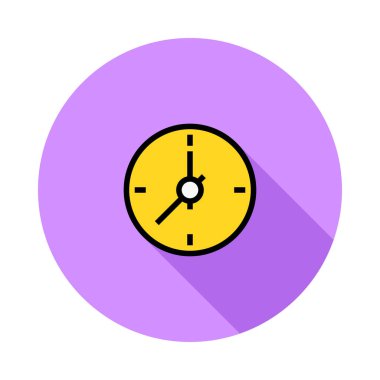 Saat simgesi vektör illüstrasyonu 