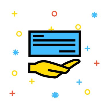 kart simge vektör çizim 