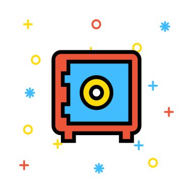 güvenli simge vektör illüstrasyonu 