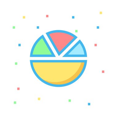 Diyagram simgesi vektör illüstrasyonu 