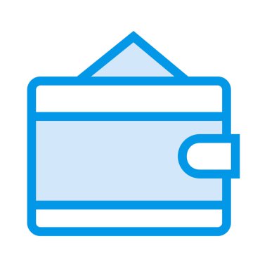 cüzdan web simgesi, vektör illüstrasyonu 