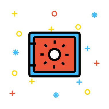 güvenli simge vektör illüstrasyonu 