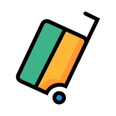 Bagaj simge vektör çizim 