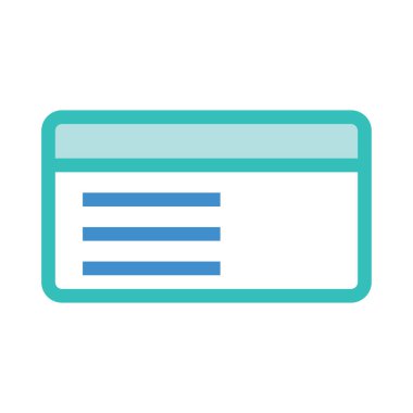 kart simge vektör çizim 