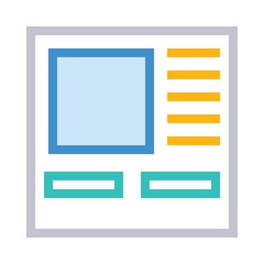 kart simge vektör çizim 