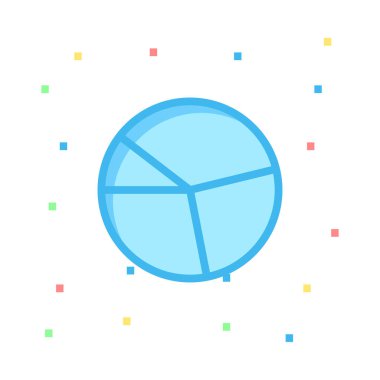 Diyagram simgesi vektör illüstrasyonu 