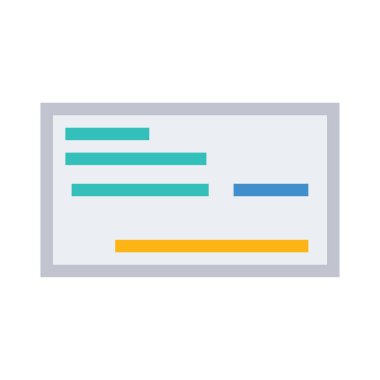 Web geliştirme için mobil tasarım simgesi. Vektör çizim