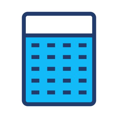 hesap makinesi simgesi vektör illüstrasyonu 