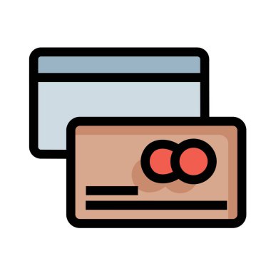 kart simge vektör çizim 