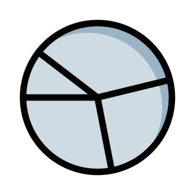 Diyagram simgesi vektör illüstrasyonu 