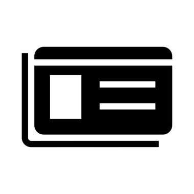 kart simge vektör çizim 