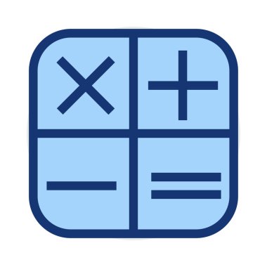 hesap makinesi simgesi vektör illüstrasyonu 