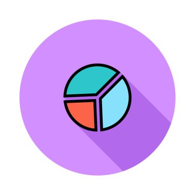 Diyagram simgesi vektör illüstrasyonu  