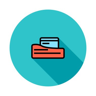 kart simge vektör çizim 