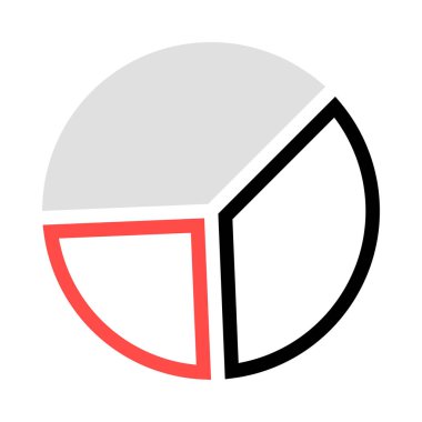 Diyagram simgesi vektör illüstrasyonu  