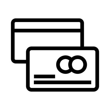 kart simge vektör çizim 